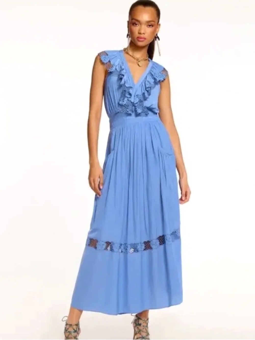 Ramy Brook Laila V-Neck Maxi Dress